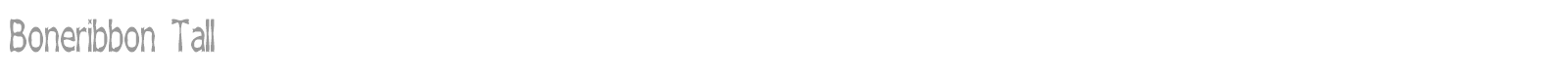 Boneribbon font preview